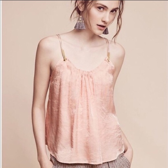Anthropologie Tops - Anthropologie Floreat Light Pink Top
